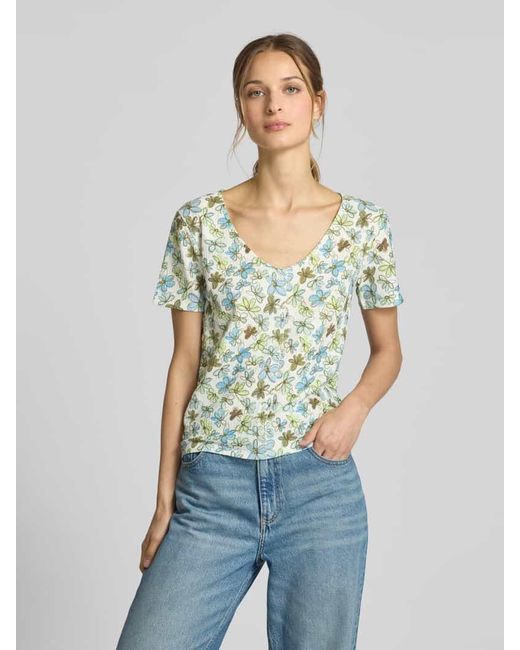 Tom Tailor Multicolor Regular Fit Blusenshirt mit Allover-Muster