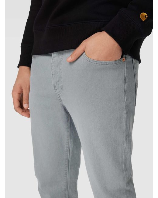 Levi's Slim Fit Jeans mit Stretch-Anteil Modell "511 TOUCH OF FROST" in Gray für Herren