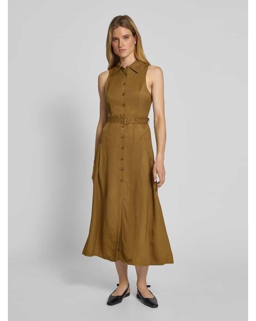 Mango Natural Maxikleid mit Taillengürtel Modell 'MOSQUITO'