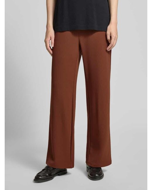 Zero Brown Stoffhose mit Gesäßtaschen