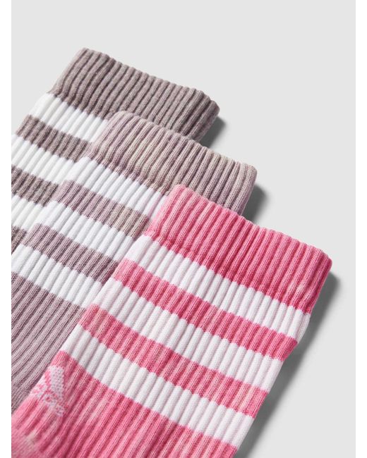 Adidas Sokken Met Contraststrepen in het Pink