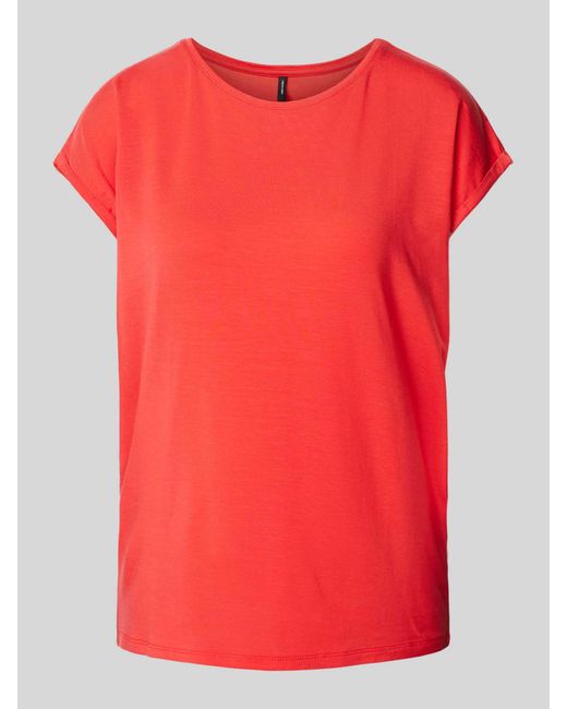 Vero Moda T-shirt Van Een Mix Van Lyocell En Elastaan in het Red