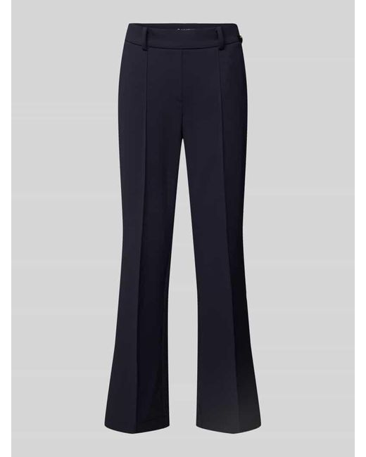 Cambio Blue Regular Fit Stoffhose mit Strukturmuster Modell 'FRANCOISE'