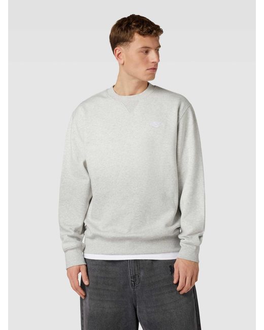 Dickies Sweatshirt mit Logo-Stitching Modell 'SUMMERDALE' in White für Herren