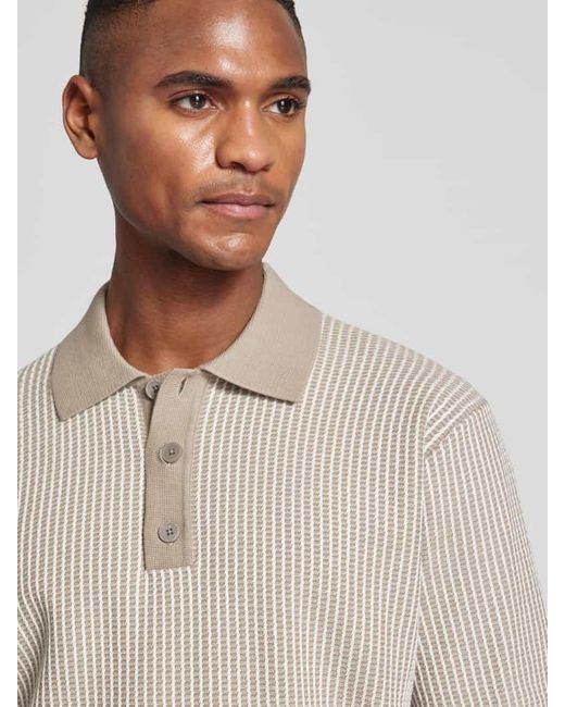Drykorn Regular Fit Poloshirt Mit Knopfleiste Modell 'Tamian 10' in Natural für Herren
