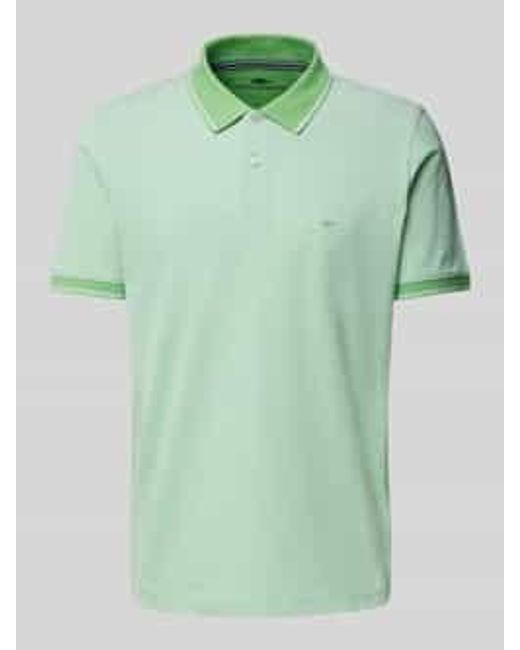 Fynch-Hatton Regular Fit Poloshirt Met Logostitching in het Green voor heren