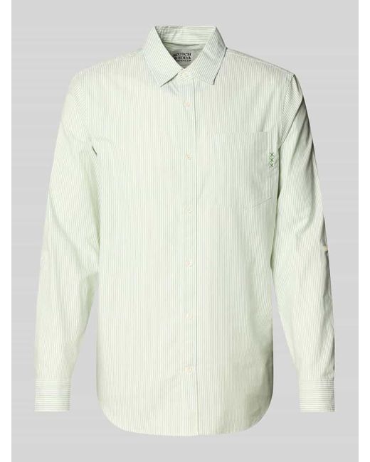 Scotch & Soda Regular Fit Freizeithemd mit Brusttasche in White für Herren