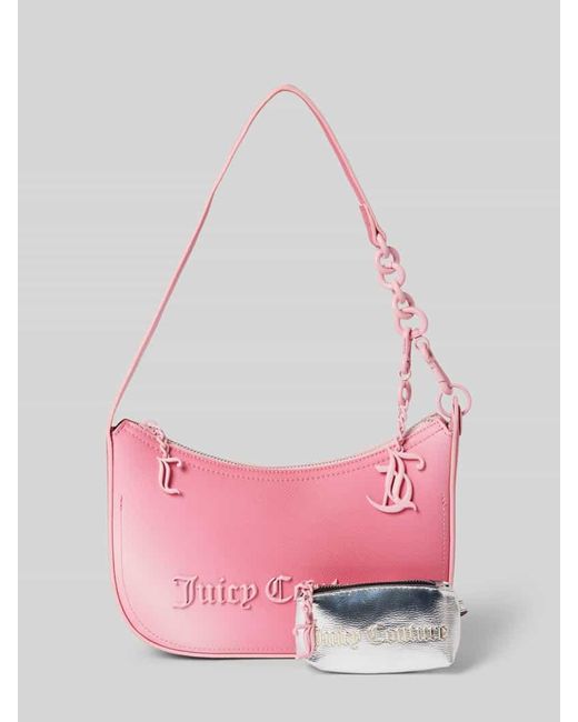 Juicy Couture Pink Hobo Bag mit Label-Applikation Modell 'JASMINE'