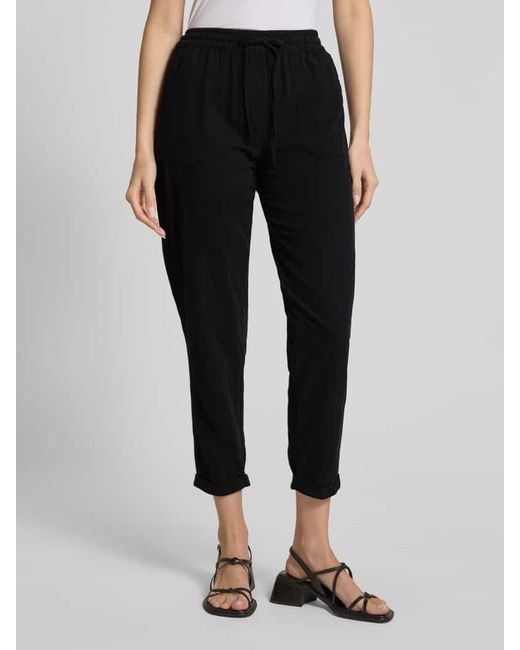 Soya Concept Black Tapered Fit Hose mit Eingrifftaschen Modell 'Cissie'