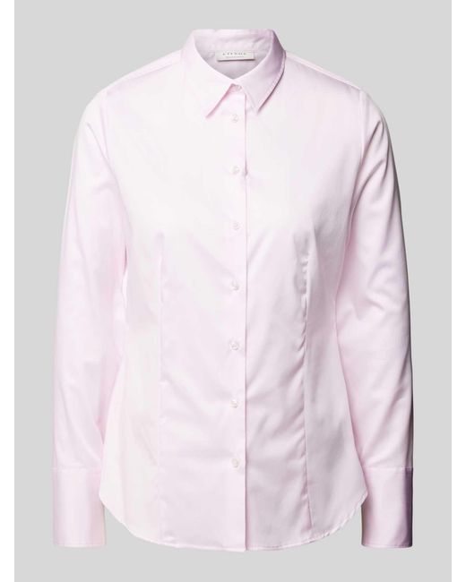 Eterna Overhemdblouse Met Knoopsluiting in het Pink