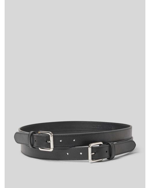 Ralph Lauren Leren Riem Met Doornsluiting in het Gray