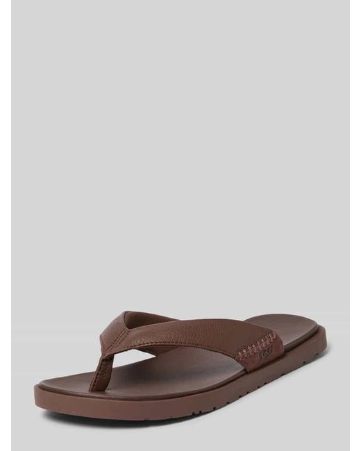 Ugg Zehentrenner mit Label-Detail Modell 'SEASIDE II' in Brown für Herren