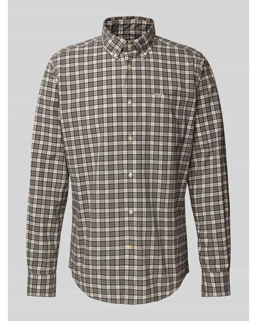 Barbour Freizeithemd Mit Knopfleiste in Gray für Herren