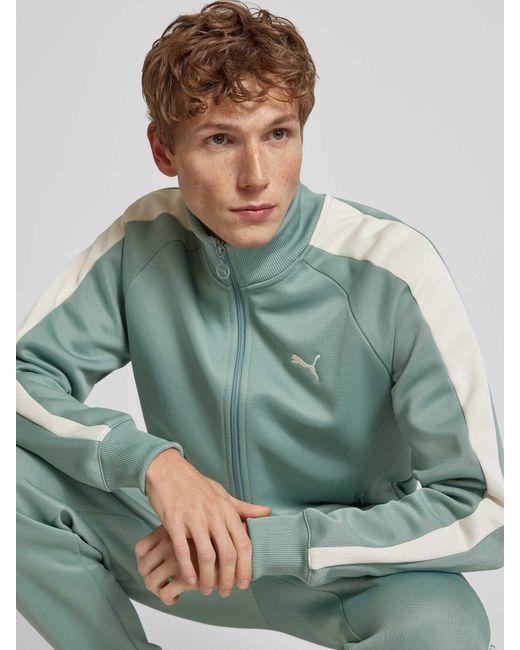 PUMA Trainingsjack Met Labelstitching in het Green voor heren