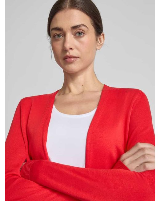 S.oliver Red Regular Fit Strickjacke aus Baumwoll-Viskose-Mix
