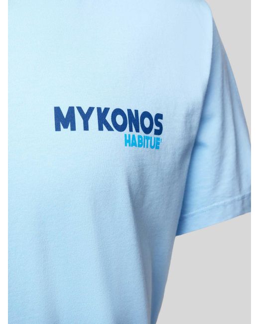 Mc2 Saint Barth T-shirt Met Statementprint in het Blue voor heren