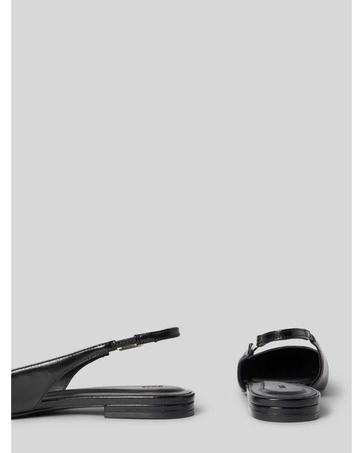 Boss Ballerina's Van Echt Runderleer in het Black