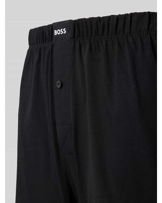 Boss Regular Fit Boxershorts aus Baumwoll-Mix im 2er-Pack in Black für Herren