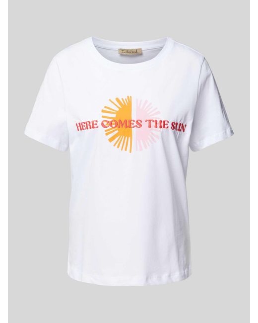 Smith & Soul White T-Shirt mit Statement-Stitching