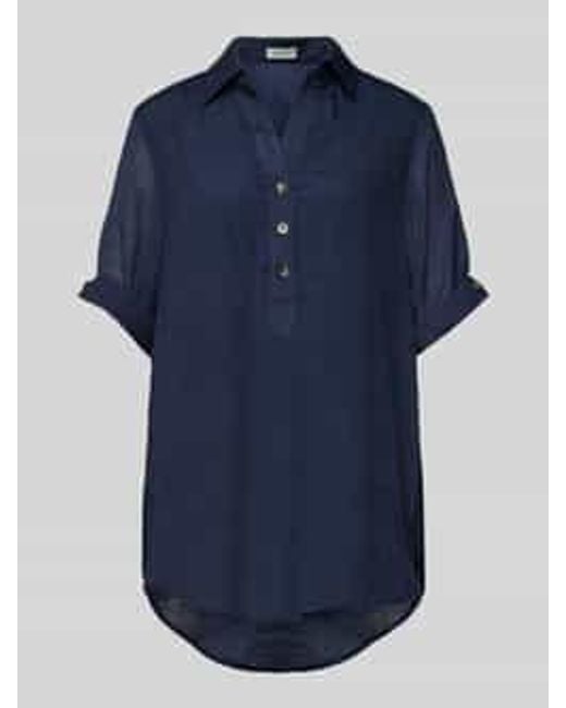 Apricot Regular Fit Blouse Met Knoopsluiting in het Blue