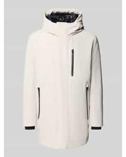 Strellson Regular Fit Parka Met Capuchon, Model 'Flex Cross' in het Natural voor heren