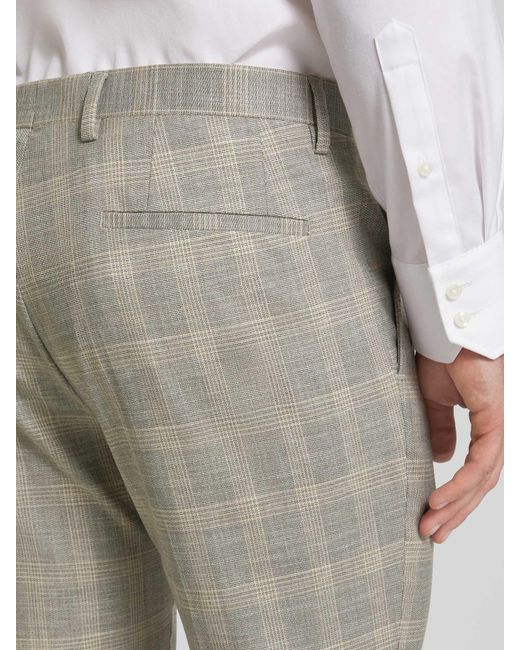 Roy Robson Slim Fit Anzughose mit Glencheck-Muster in Gray für Herren