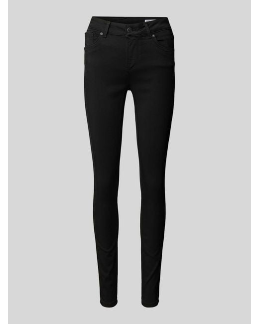 Vero Moda Skinny Fit Jeans im 5-Pocket-Design Modell 'LUX' in Black für Herren