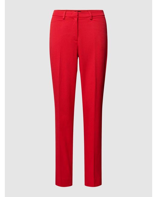MORE&MORE Pantalon Met Steekzakken Opzij in het Red