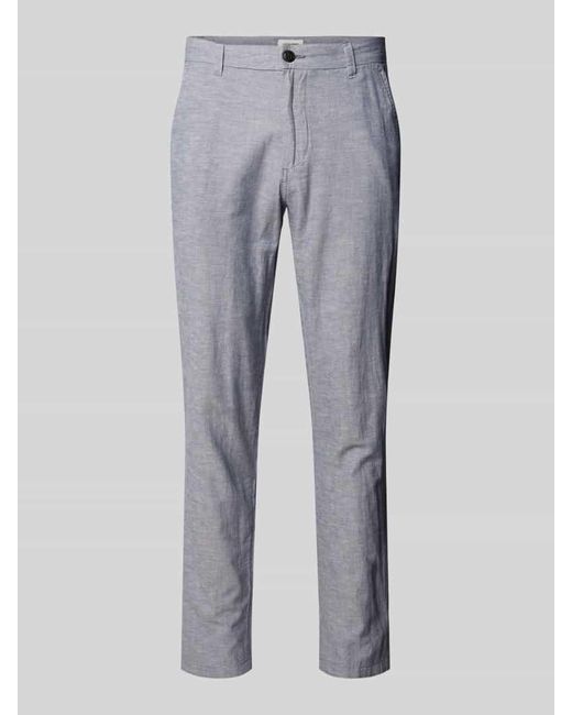 Jack & Jones Tapered Fit Chino mit Eingrifftaschen Modell 'STACE' in Gray für Herren