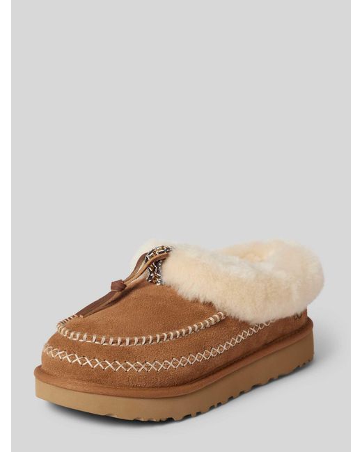 Ugg Slippers Met Imitatiebont Model 'tasman Alpine' in het Brown voor heren