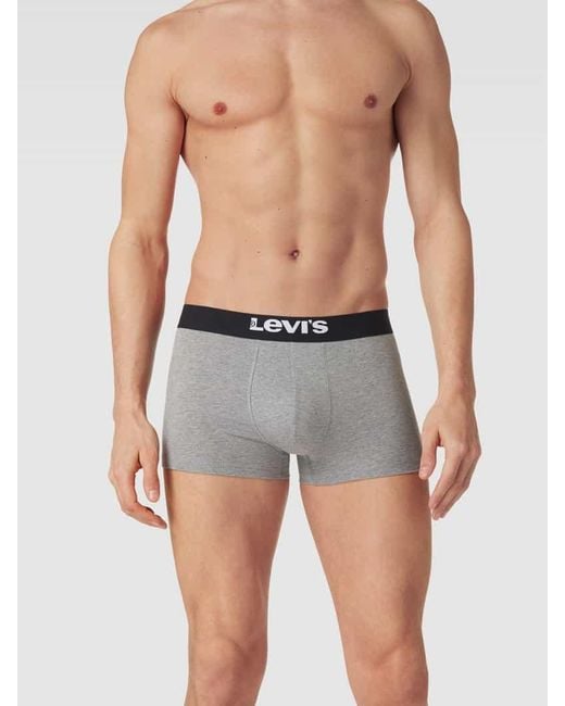Levi's Trunks Mit Elastischem Logo-Bund Modell 'Solid Basic Trunk' in Gray für Herren