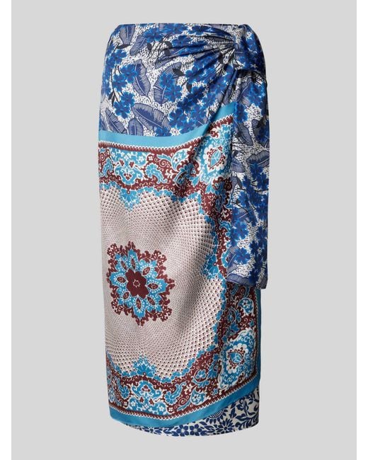 Weekend by Maxmara Midirok Met All-over Print in het Blue