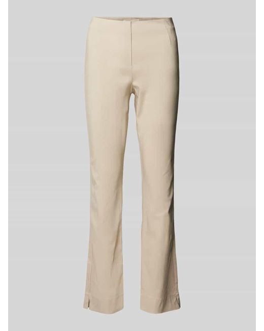 SteHmann Natural Regular Fit Hose mit Ziernähten Modell 'INA'