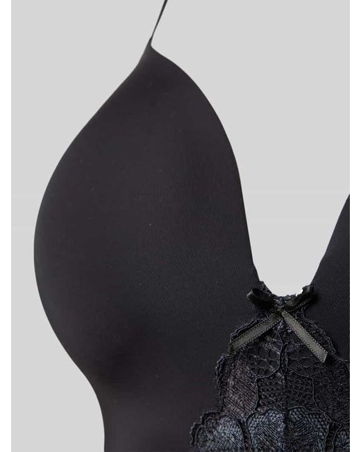 DORINA Black Soft-BH mit Spitzenbesatz Modell 'MICHELLE'