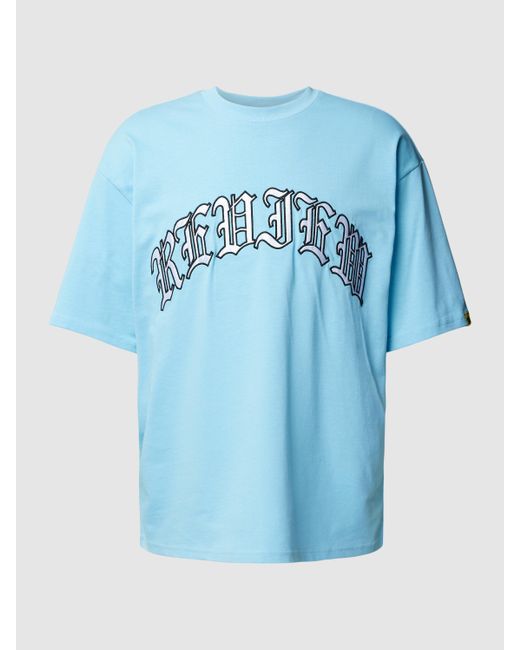 Review T-Shirt mit Label-Stitching in Blau für Herren | Lyst AT