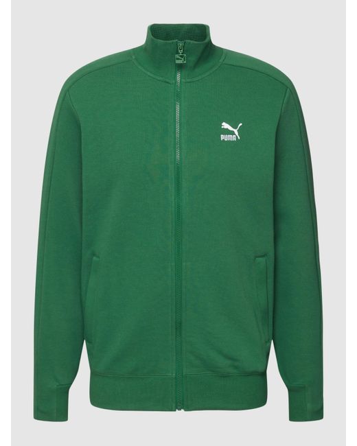 PUMA PERFORMANCE Sweatjacke mit Stehkragen und Label-Detail in GrÃ¼n fÃ¼r Herren | Lyst DE