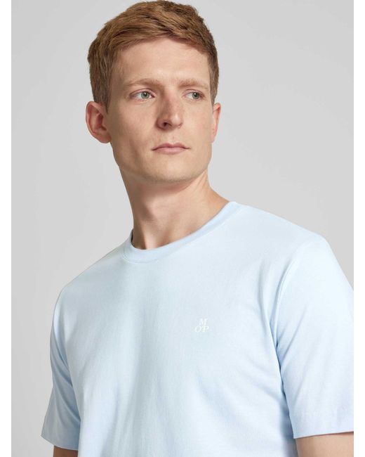 Marc O' Polo T-shirt Met Labelprint in het Blue voor heren