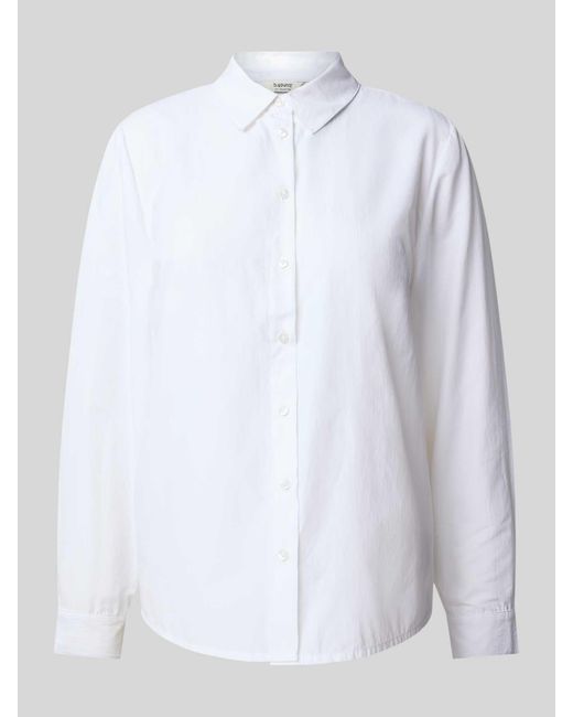 B.Young Regular Fit Blouse Met Overhemdkraag, Model 'Hetila' in het White