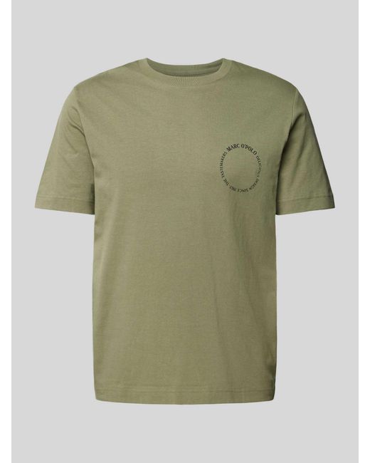 Marc O' Polo T-Shirt mit Label-Print in Green für Herren