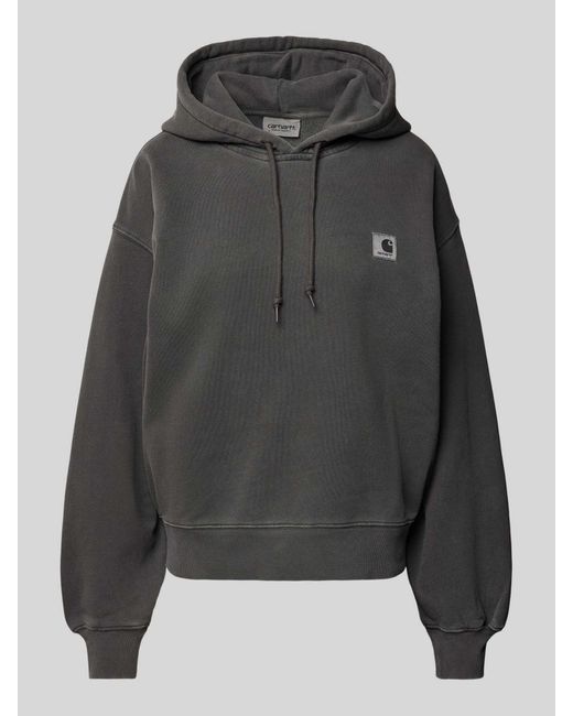 Carhartt Gray Oversized Hoodie mit Label-Patch Modell 'NELSON'