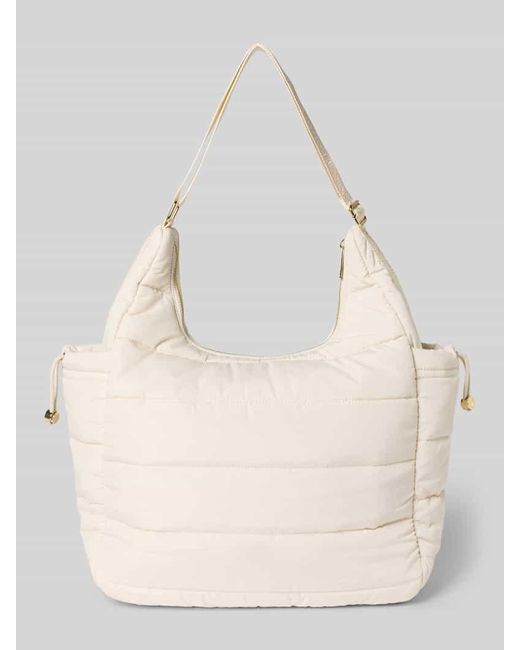 HEY MARLY Natural Handtasche mit Label-Applikation Modell 'Alltime Buddy'