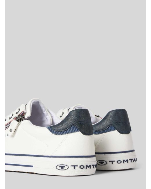 Tom Tailor Sneakers Met Ritssluiting in het White voor heren