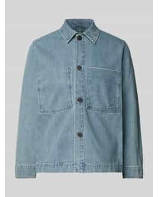 ANNARR Regular Fit Overhemdjack Met Borstzakken in het Blue voor heren