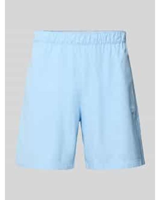 Adidas Originals Korte Relaxed Fit Broek Met Structuurmotief in het Blue voor heren