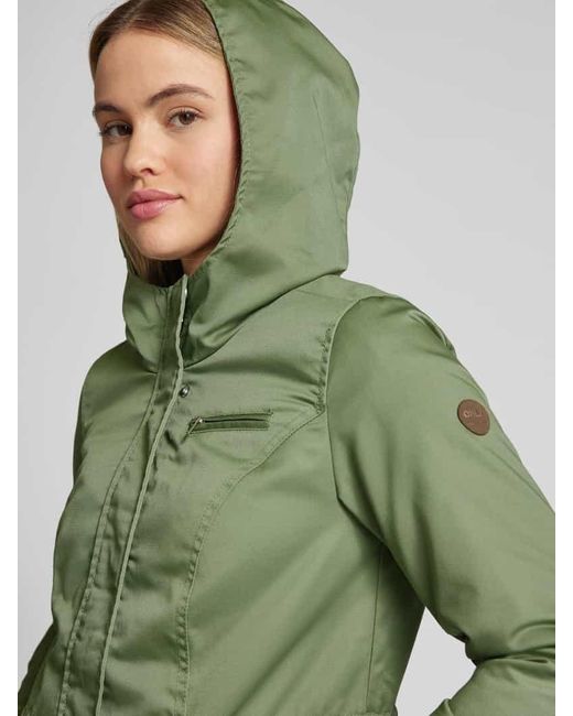 ONLY Green Regular Fit Parka Mit Baumwolle Modell 'Lorca'
