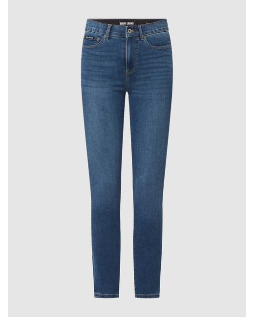 DKNY Shaping Skinny Fit Jeans Met Stretch in het Blue voor heren