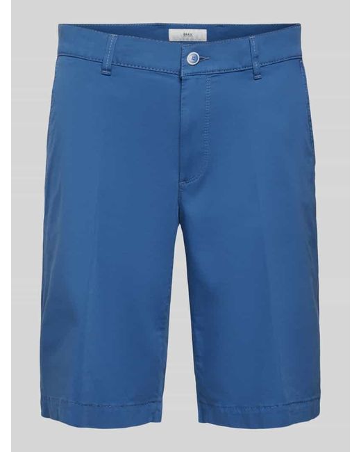 Brax Regular Fit Chino-Shorts mit Gesäßtaschen Modell 'BOZEN' in Blue für Herren