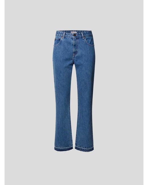 RED Valentino Blue Flared Fit Jeans im cropped Design