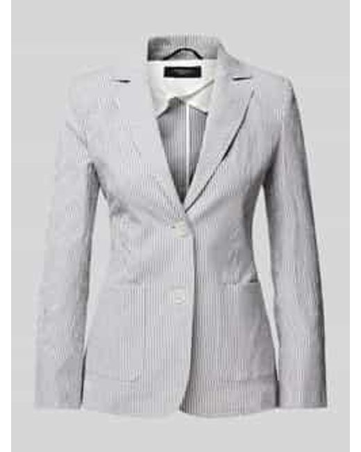 Weekend by Maxmara Blazer Met Opgestikte Zakken in het Gray