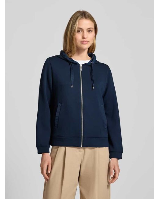 Tom Tailor Blue Regular Fit Sweatjacke mit Viskose-Anteil